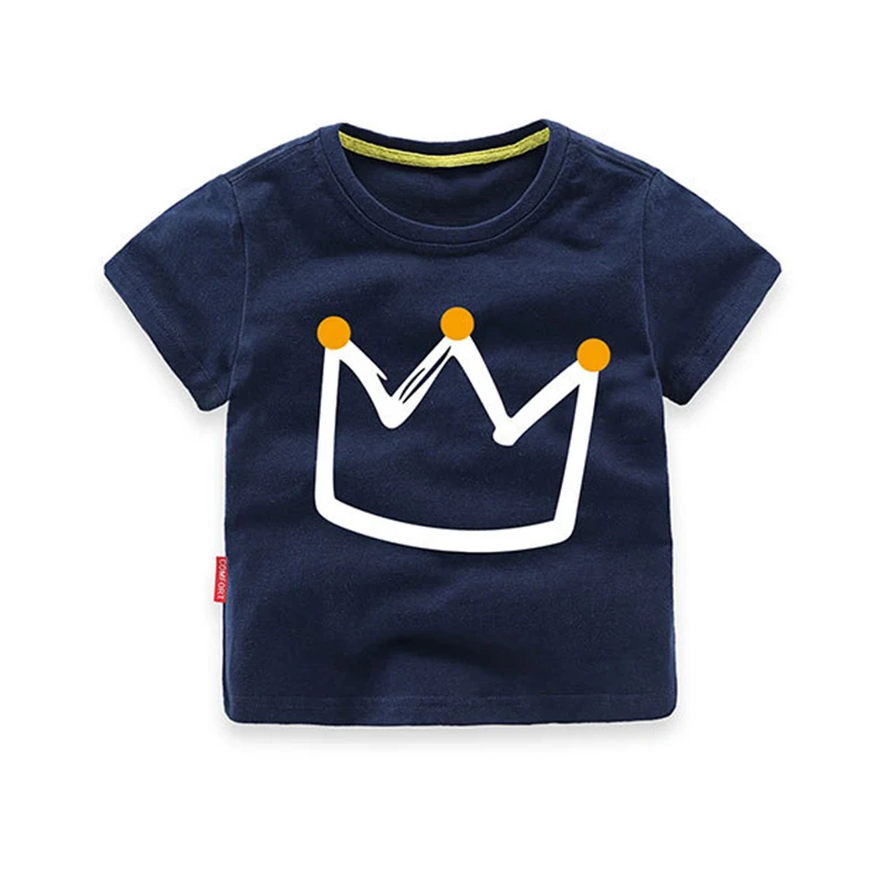 Brand Summer Baby Boy Children's T Shirt Geometry Pattern T-Shirt Kid Casual Sports Top Tees Active Cotton Tee Shirts for Teens |