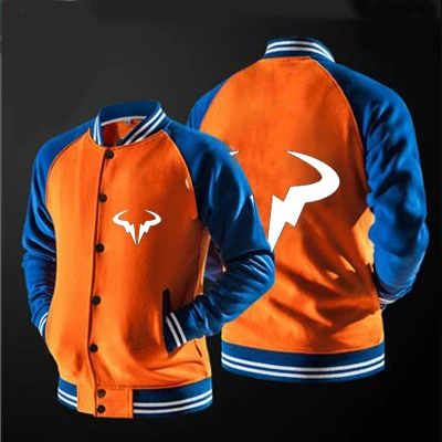 2018 new free shipping baseball jacket Rafael Nadal Natto Bull Logo