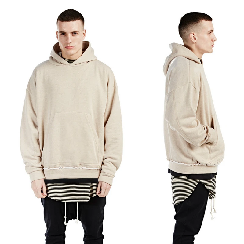 YouthCodes Punk Hip Hop Oversize Hoodie Men Justin Bieber High Street Fog Solid Cotton Sweatshirt Men Kanye West Paris Fashion