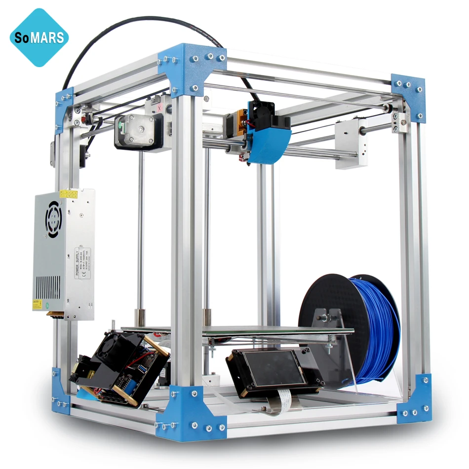 SoMARS X3 2017 New 3 D Printer Metal Frame DIY Kit Printers 3d Auto Leveling Touch
