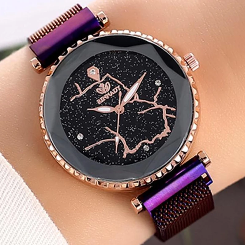 Rinnady Brand Women Watch Luxury Simple Starry Sky Quartz Clock Mesh Belt Wrist Watches Reloj Mujer Relogio Dropshipping Rinnady Brand Women Watch Luxury Simple Starry Sky Quartz Clock Mesh Belt Wrist Watches Reloj Mujer Relogio Dropshipping