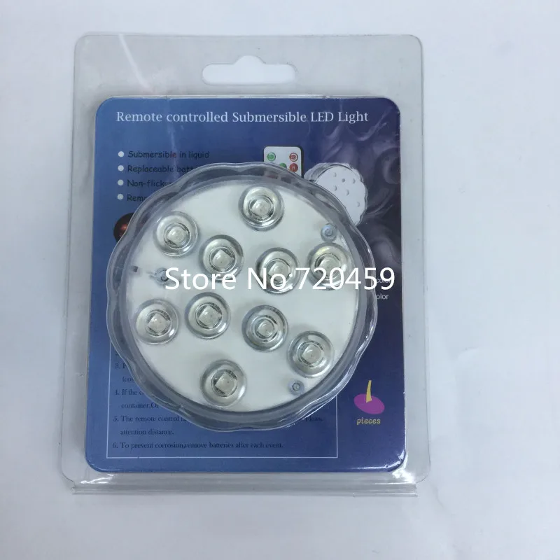 

3pcs LED Underwater submersible light RGB Swimming Pool Light With Operated 24Key Wireless Remote controller for Aquarium