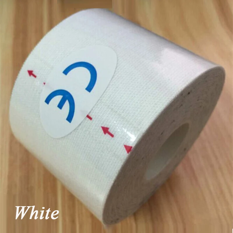 Quality 5cm*5m elastic cotton roll adhesive kinesio tape Sports injury muscle strain protection tapes first aid bandage support