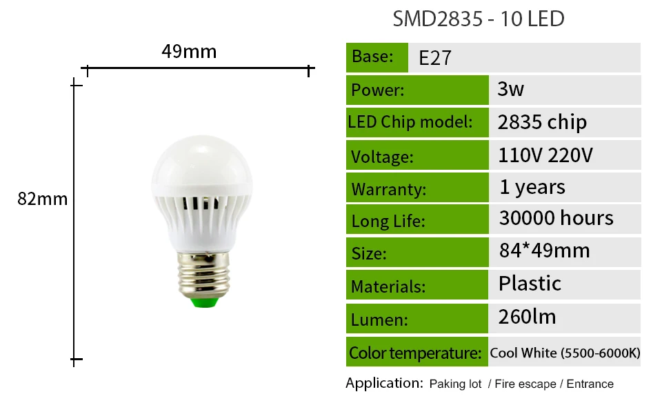 KARWEN AC 85-265V умный звук/PIR датчик движения Bombillas светодиодный светильник E27 3 Вт 5 Вт 7 Вт 9 Вт 12 Вт Индукционная лампа светильник для Лестницы прихожей