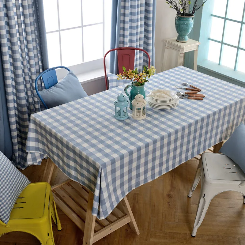 

YO HOOM Kitchen Cotton Tablecloth Tablecover Coffee Table Cloth Table Cover Simple Red Color Optional