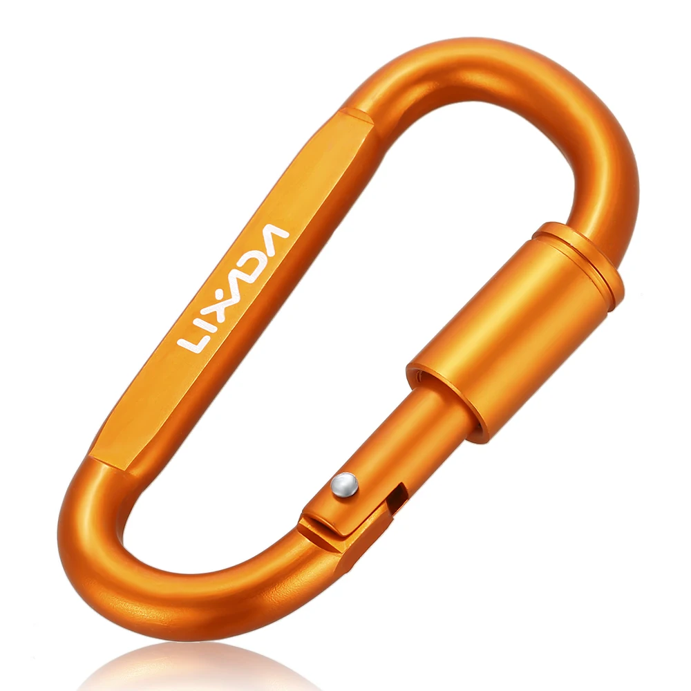

Lixada D-ring Locking Carabiner Screw Multi Function Aluminum Alloy Lock Hanging Hook Buckle Keychain For Outdoor Camping Hiking