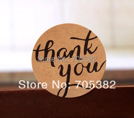 100 шт./лот с надписью спасибо наклейки уплотнения Диаметр 3 8 см (SS 7033)|label thank you|label