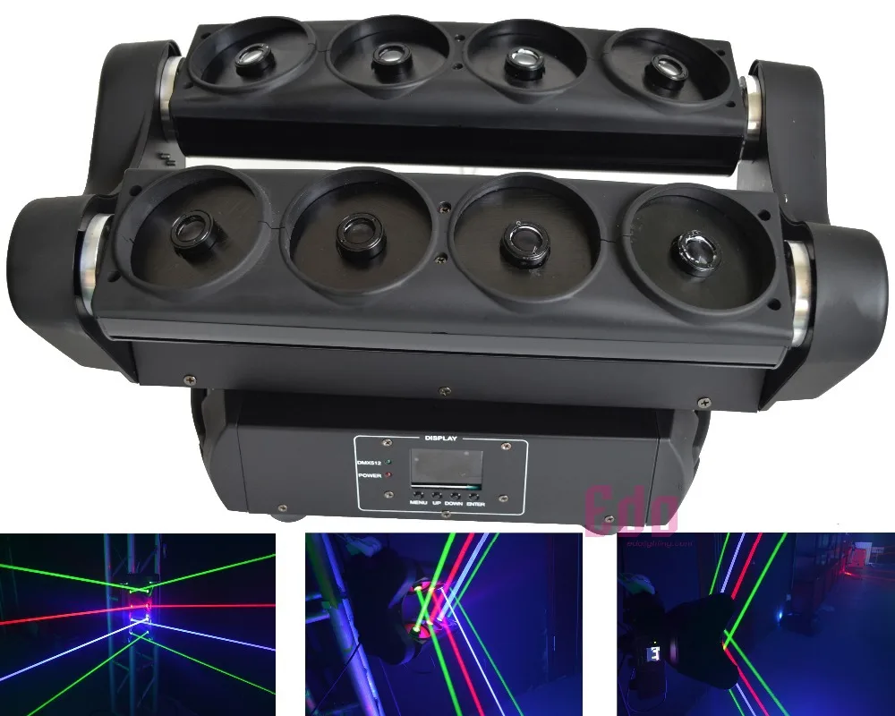 New RGB Moving head laser spider light DMX Party Club stage lighting