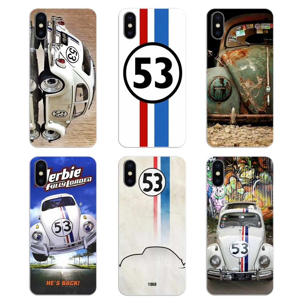 

Herbie 53 VW bug beetle Pattern Silicone Phone Shell Cover For Huawei P20 Lite Nova 2i 3i 3 GR3 Y6 Pro Y7 Y8 Y9 Prime 2018 2019