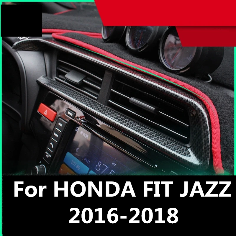Для HONDA FIT JAZZ 2016-2018 аксессуары для ремонта автомобиля из углеродного волокна