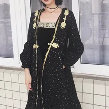 C336 Black Gothic Victorian Carlos England British Punk Rave Poncho Trench Coat queen Robe gown for women 