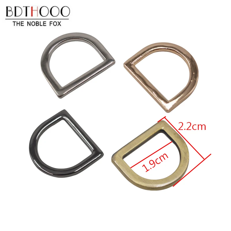 

BDTHOOO 20pcs D Buckle Clasp Hook Zinc Alloy Inner Diameter 19mm DIY Decoration Buckle Women Handbag Men Bags Hardware Accessory