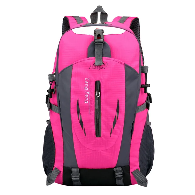 HEFLASHOR, водонепроницаемый рюкзак, походная сумка, велосипедный рюкзак, рюкзак для ноутбука, мужской, женский, дорожная, уличная сумка - Color: rose red