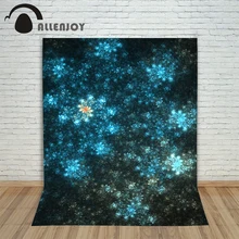 Allenjoy photo background Blue shiny flower beautiful 3d modern baby backgrounds for photo studio Photo background