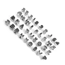 Cofa Алфавит числа букв Набор для декорирования тортов помадка глазурь 37 шт. резак формы