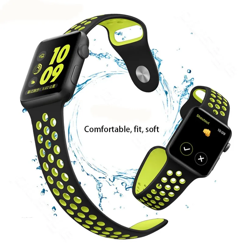 42mm 38mm S L Size Silicone Sport Colorful Watch for Apple Smart Bracelet iwatch Collection men/woman | Электроника