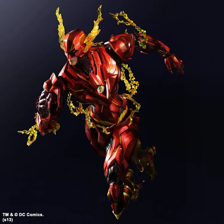 New DC Comics Variant Super Hero The Flash Play Arts Kai 27cm Action Figure Statue Model Toys