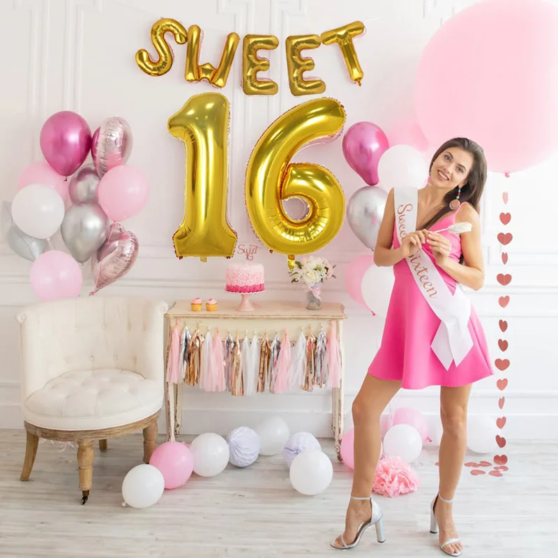 Party Decoration Pink Age 16 Decoration Bunting Balloon Banner Girls Birthday Party Sixteen Home Furniture Diy Tallergrafico Com Uy Party Decoration Pink Age 16 Decoration Bunting Balloon Banner Girls Birthday Party Sixteen Home Furniture Diy Tallergrafico Com Uy