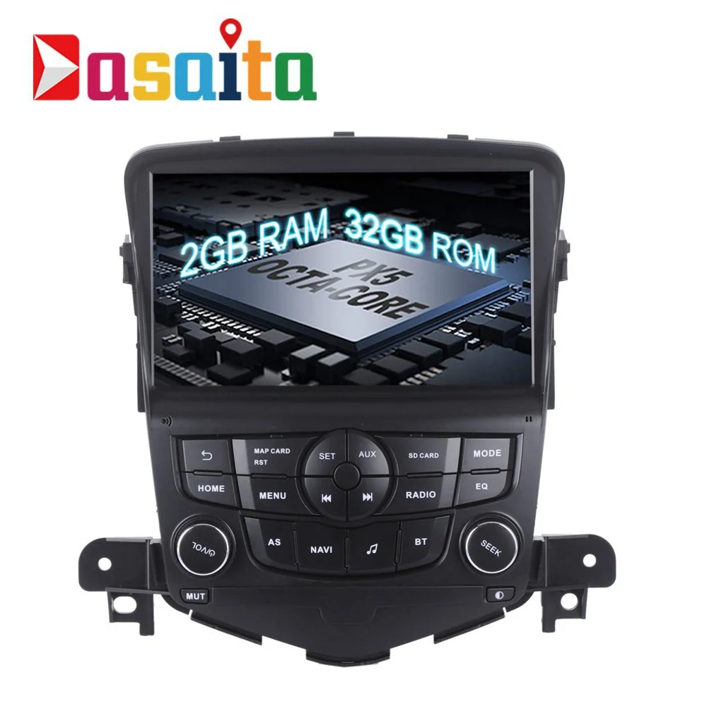 Dasaita " Android 9,0 Восьмиядерный Автомобильный gps для Chevrolet Cruze 2008-2011 без DVD с 4 Гб стерео Авто Радио Аудио головное устройство DAB - Цвет: 2G-32G car player