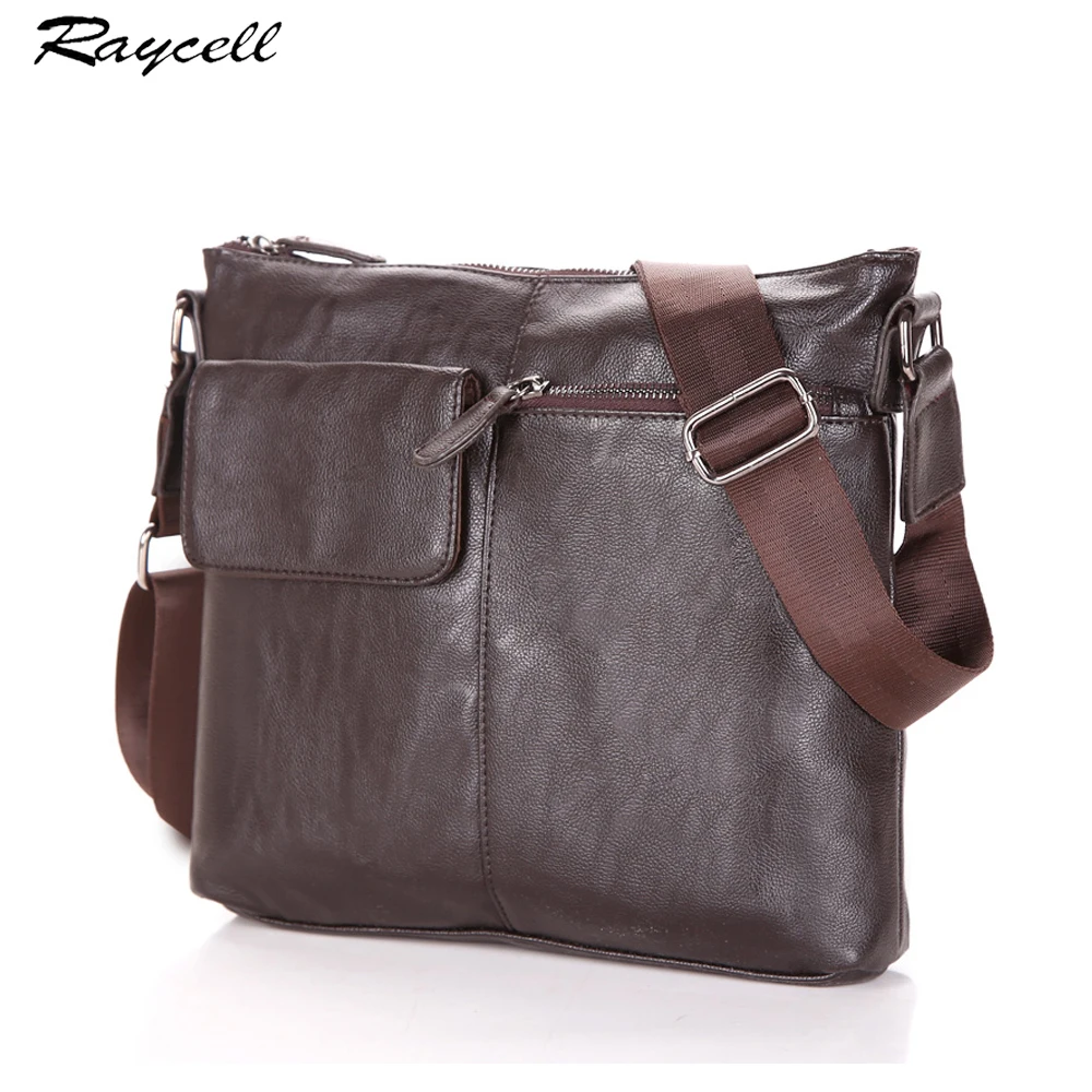 RAYCELL Brand Messenger Bag Men Shoulder Bag Man Satchels Handbags PU Leather Sling Bags ...