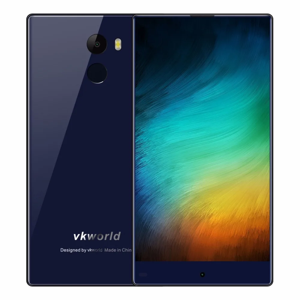 Vkworld Mix 5," полноэкранный 3500 мАч 2 Гб ОЗУ 16 Гб Android7.0 смартфон MTK6737 четырехъядерный 8 Мп+ 5 Мп отпечаток пальца 4G LTE сотовые телефоны