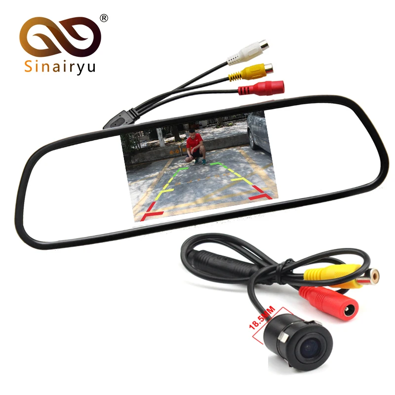 

800*480 5" HD Car Rearview TFT LCD Color Mirror Monitor with Reversing Rear View Backup Camera Parking Assistance System