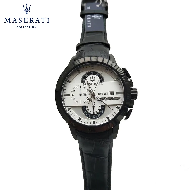 

Maserati Quartz Wristwatches Hot Sale Real Leather Water Resistant Watch For Men Fashion Luxury Wrist Watches R8853123003