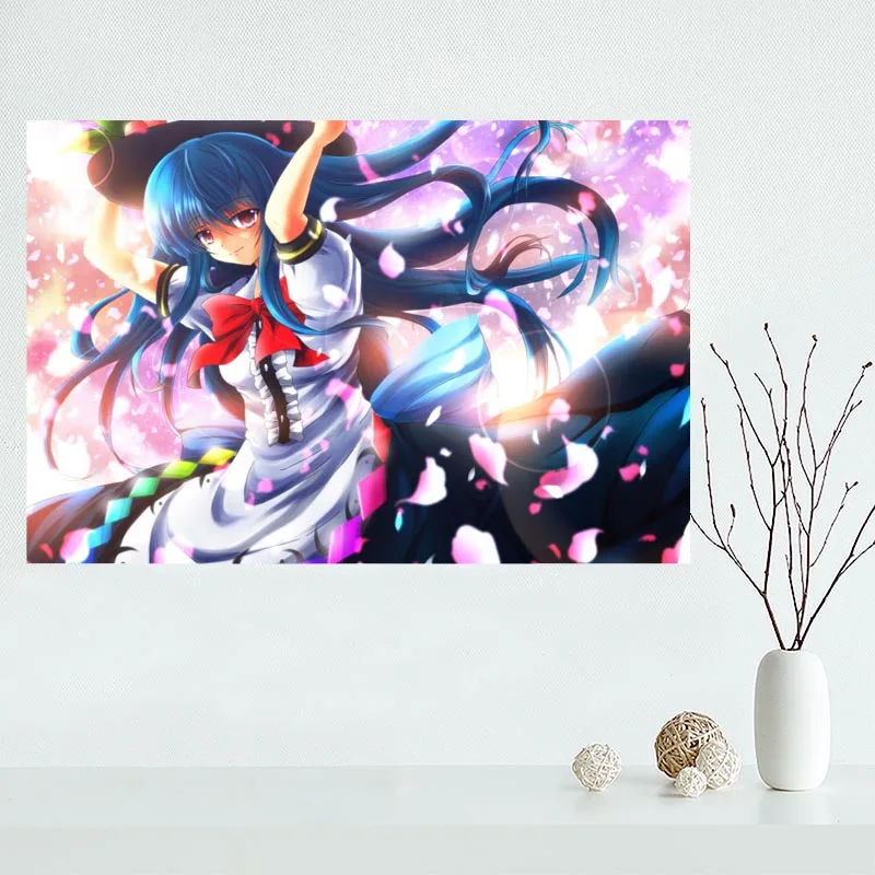 

Nice Custom TouHou Project Anime Canvas Poster Print painting Art Wall Silk Poster cloth print Fabric Poster