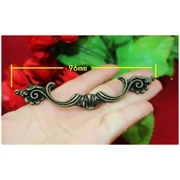 Antique Furniture Handle Cabinet Knobs and Handles Drawer Kitchen Door Pull Cupboard Handle Furniture Fittings96mm131mm1PC