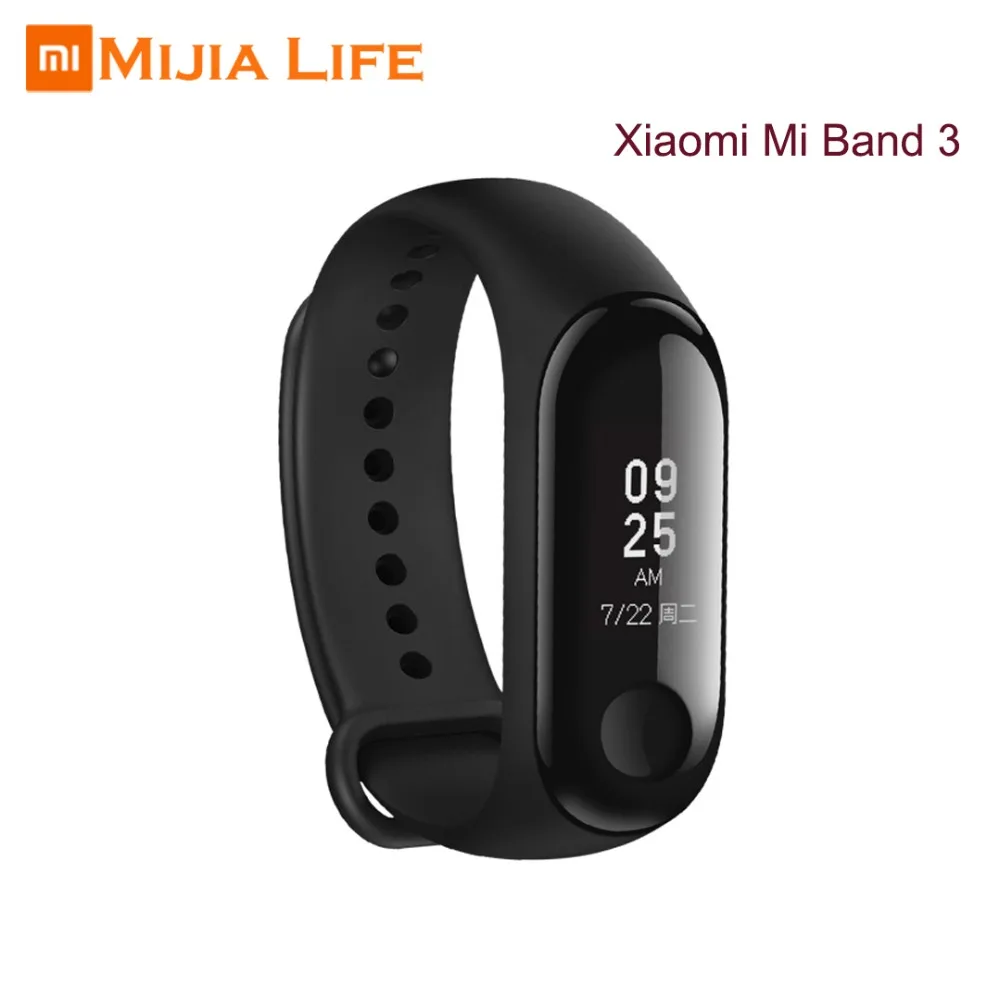 Оригинальный Xiaomi Mi Band 3 умный спортивный браслет трекер монитор сердечного ритма