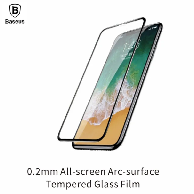 BASEUS закаленное Стекло для iPhone 9 плюс 0 2 мм H полный Размеры изогнутые Экран Гвардии
