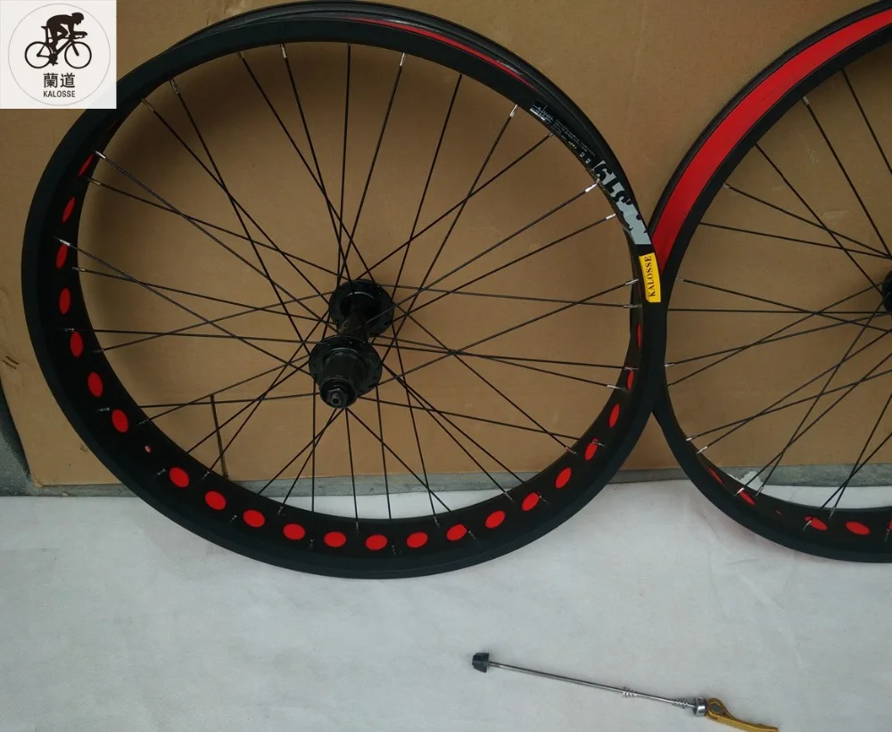 Cheap Kalosse  Beach Bicycle wheels  20 inch   Children bike wheel  20*4.0 tires  36 holes Beach bicycle   fat bike  8/9/10S cassette 31