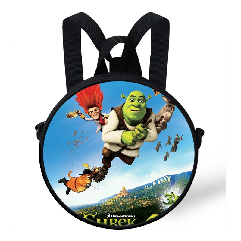 9 Pouces Mini Quotidien Rond Cartable Pour Enfants Cartoon Shrek Imprimer Sac A Dos Pour Enfants Garcons Filles Sac Pour Bebe Maternelle Sac Aliexpress