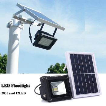

12 LED Solar Light 2835 SMD Solar Powered LED Flood Light Waterproof Sensor Floodlight Outdoor Garden Security Lamp 10W