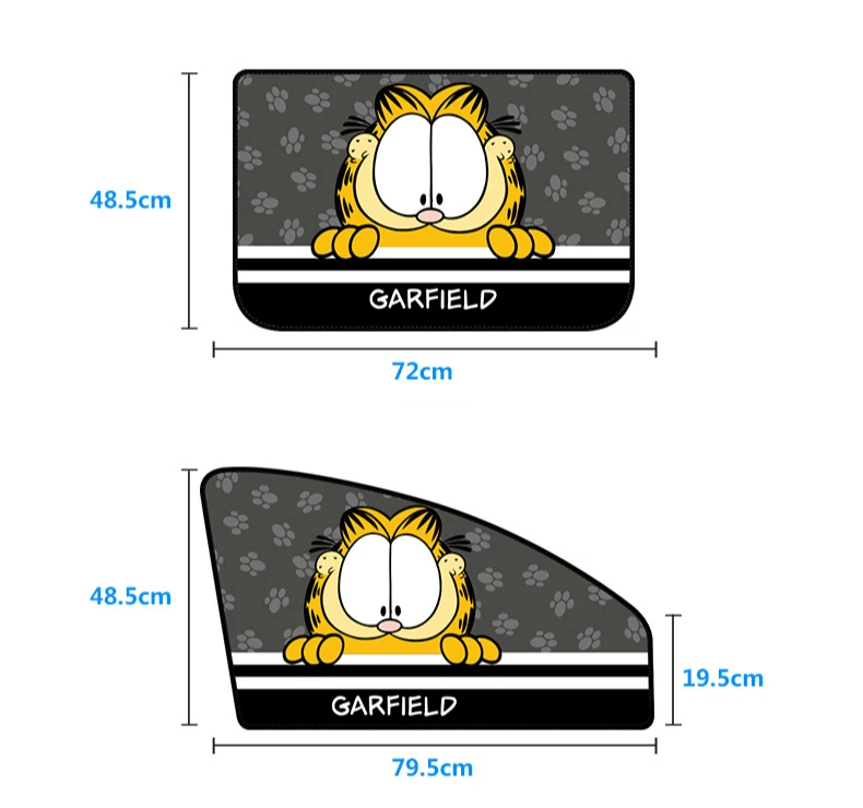 Capa para Janela de Carro com Desenho Cortina para Janela de Carro Universal para Janela Modelo Kawaii Magnético Para-sol Cortina Lateral 1 Peça 9 Cheap Toldos p janela lateral