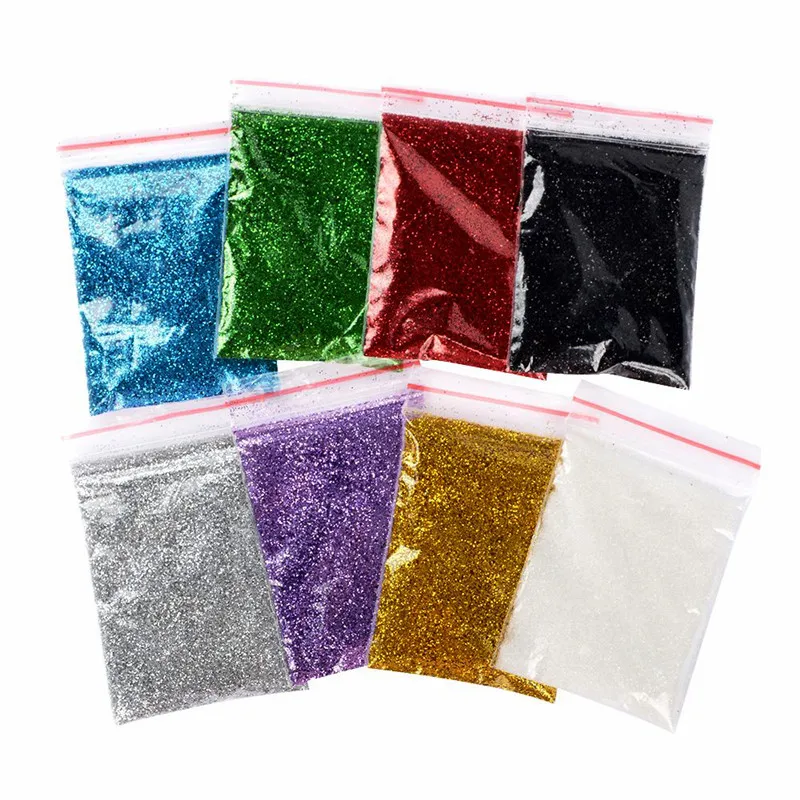 

2 pcs Glitter Silver Gold Nail Flakes Bling Nail Sequins Shinning Nail Art Glitter Powder Decoration Nail & Body Art Glitter