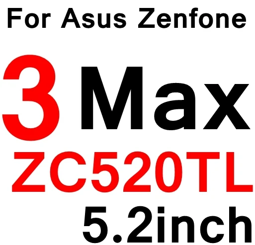 9H Sklo закаленное стекло для Asus Zenfone 3 Max Защитная пленка для экрана ZC520TL zc 520 tl zc520 520tl mobil чехол - Цвет: for zc520tl