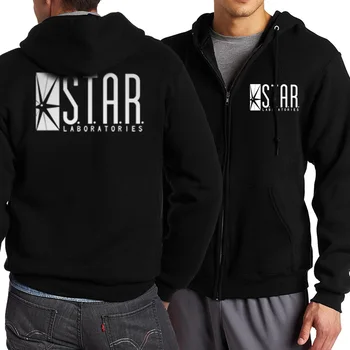 

The Flash STAR S.T.A.R. Labs/Deadpool/Batman/ Men Hoodies 2019 Hot Spring Autumn Men Zipper Coat Hip Hop Sweatshirts