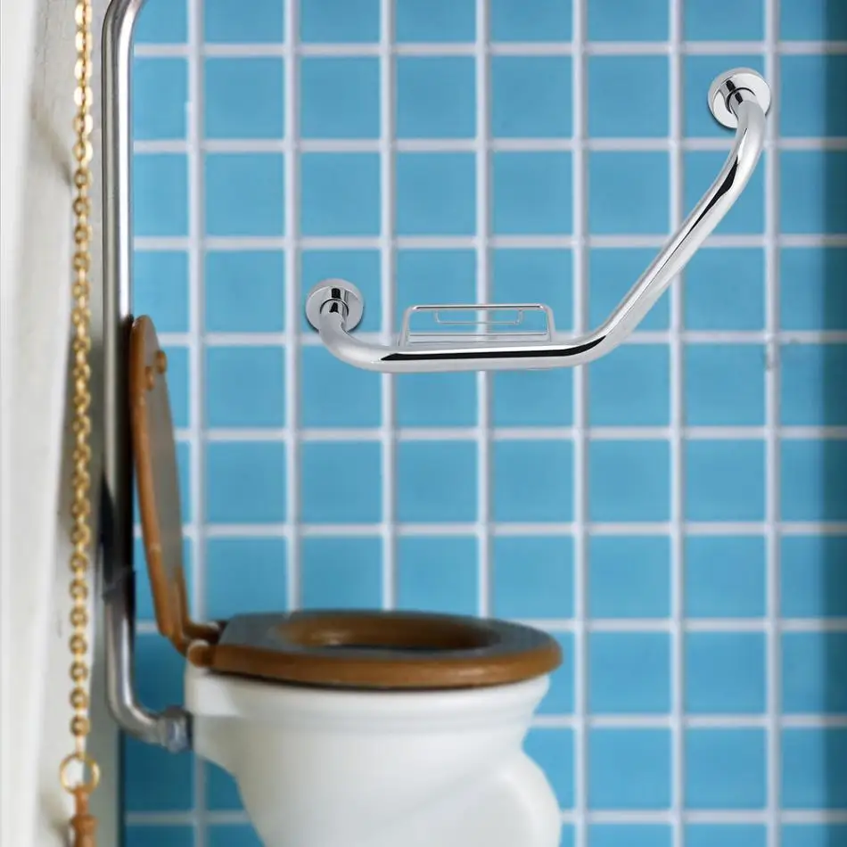 Stainless Steel Grab Bar Bathtub Arm Safety Handle Bath Shower Tub Grab