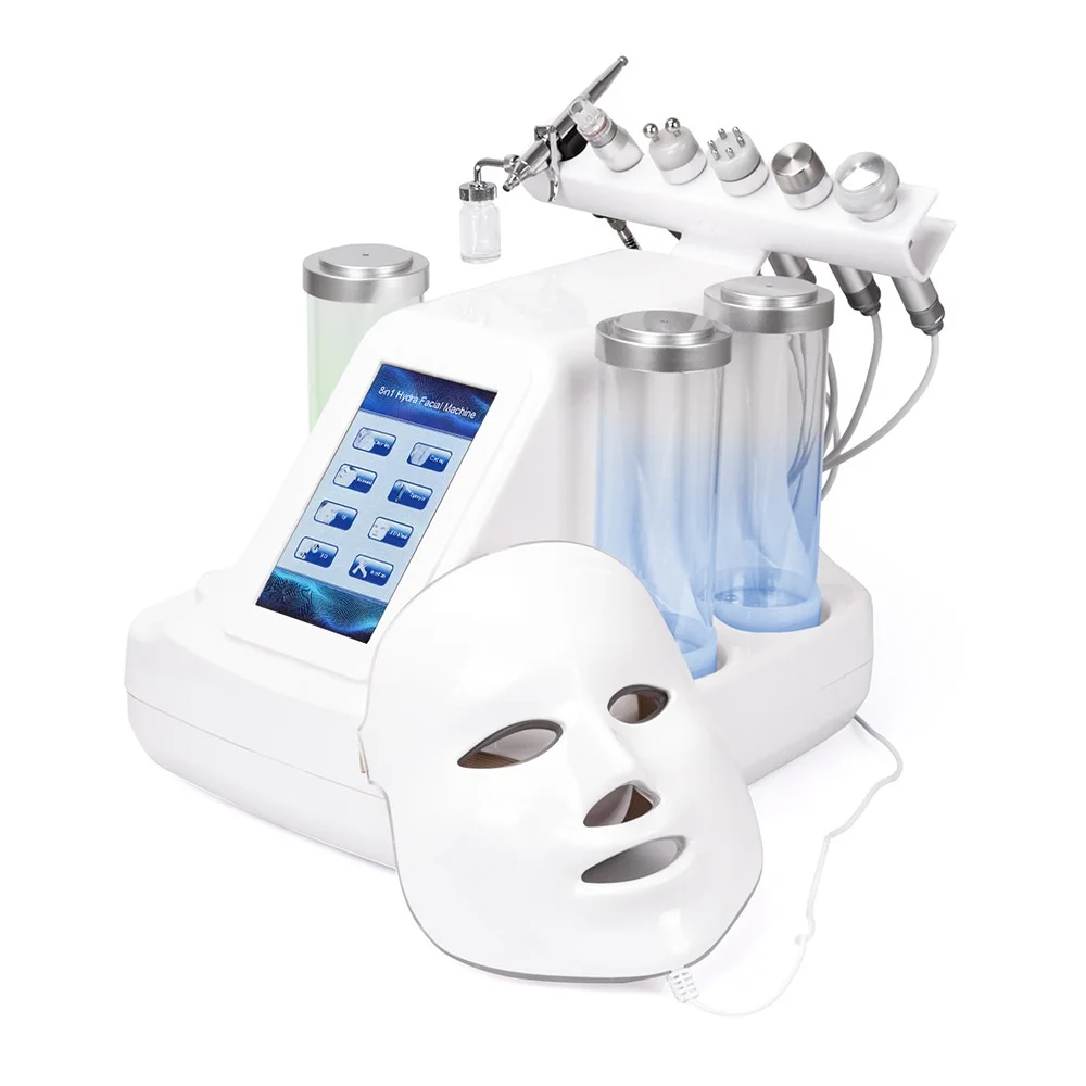 

Factory Price for 6 in 1 Small Bubble Skin Care Device 7 in 1 Ultrasonic RF Hydra Deep Facial Pore Clean Facial Massage Machine