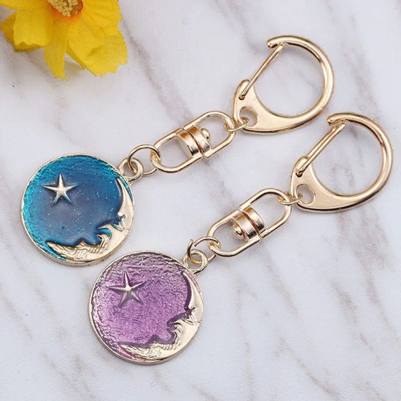 Lovely Anime Cartoon Cat Key Chains Cute Fox Mermaid Watermelon Pendant Keyring