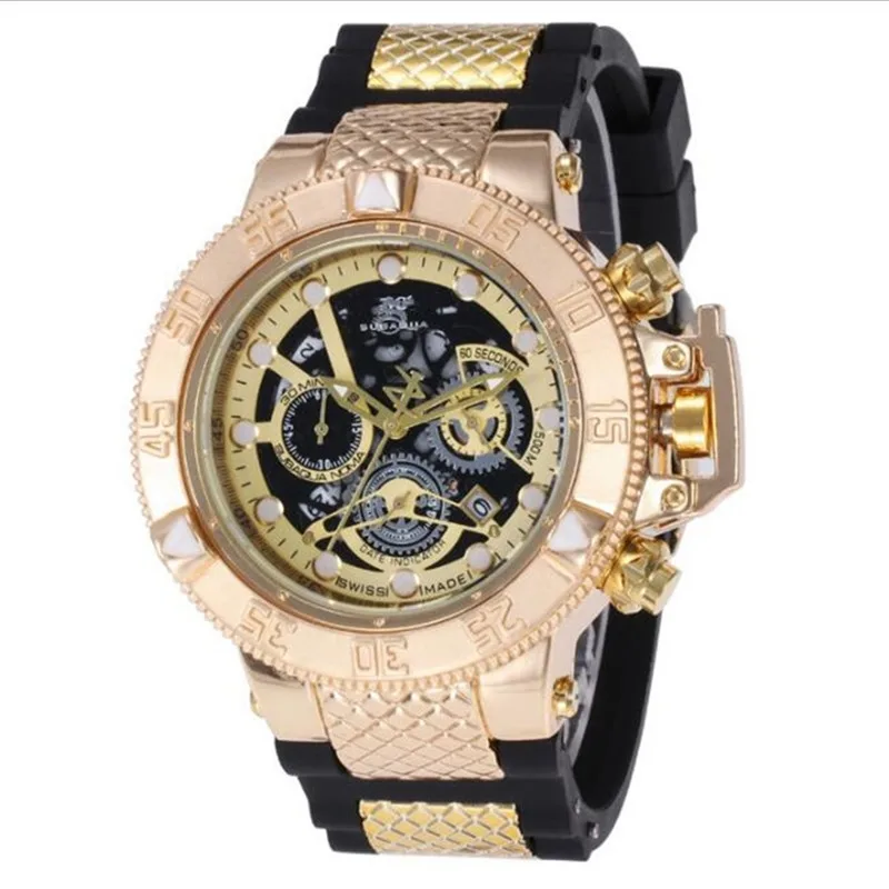 

Brazil style High quality Large rotating dial Luxury man multifunction Calendar run seconds kill INVICTA Quartz watch
