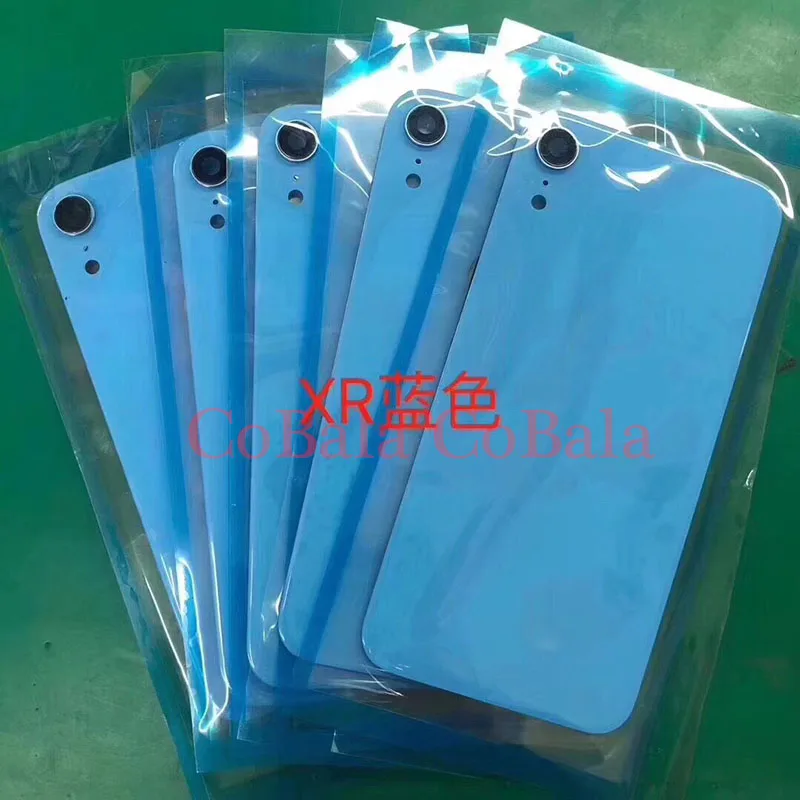 

50Pcs OEM 6.1" Panel+Camera frame Lens For iPhone XR Back Battery Cover Rear Door Glass Housing Case Repair Part