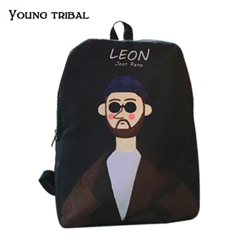 

Girls'Simple Canvas Junior High School Bag, New Black Travel Backpack College Style Lovers High School Students' Shoulder Bag,