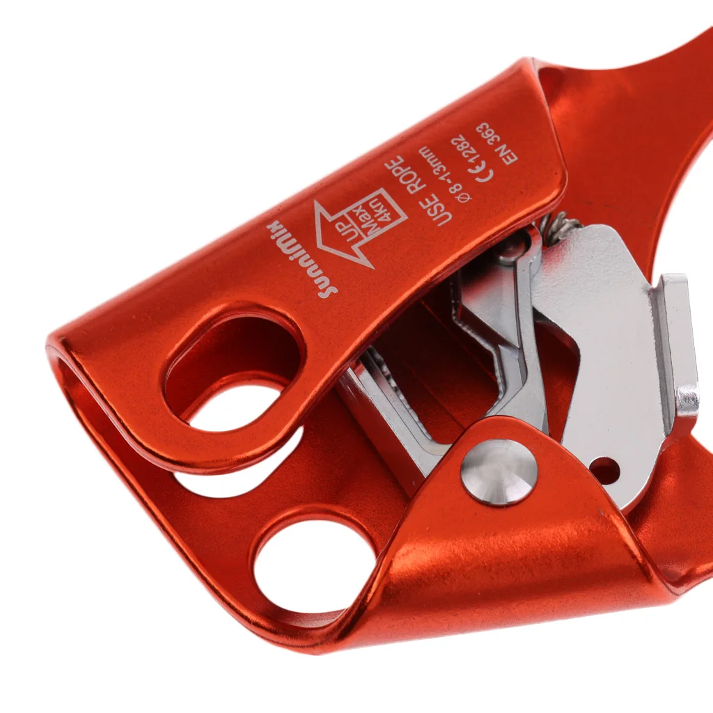 Climbing Ascender Tree Rock Climbing Right/ Left Hand Ascender Arborist Rappelling Gear Fits 8-13mm Rope CE Certification 