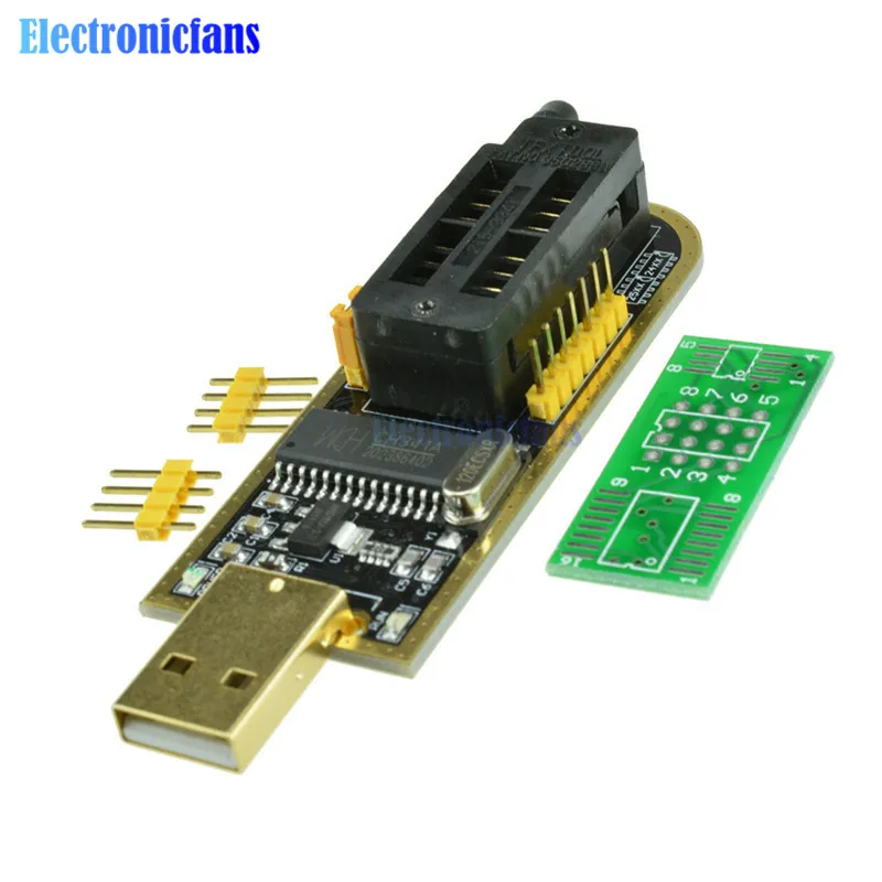 CH340G CH341 CH341A 24 25 серии EEPROM флэш-биос USB программатор SOIC8 SOP8 СОП Формат Флэш-чип зажим для проверки ИС разъем Adpter