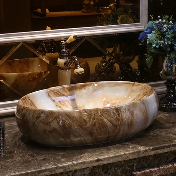 

Counter Top porcelain wash basin bathroom sinks ceramic bowl wash basin oval