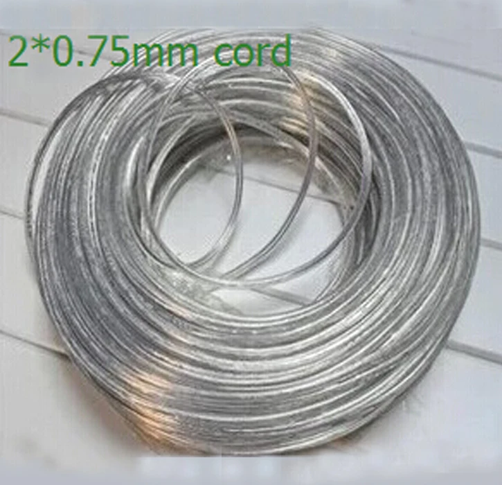 10m/lot Lighting lamps transparent electrical wire pendant light power