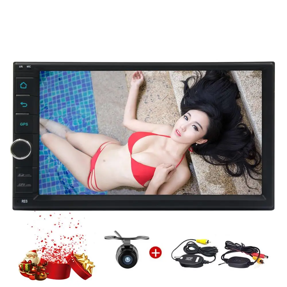 Excellent Android 7.1 Car Stereo capacitive HD touch screen Head Unit 3D GPS Navigation FM AM Radio Support Wifi  Wrieless Rearview Camera 2