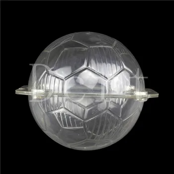 

2pcs/set 3D Football Plastic Chocolate Mold Magnet Mousse Fondant Mould Candy Soap Cake Decoration Tools